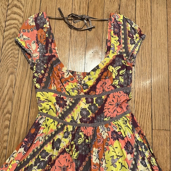 Free People A-line floral dress - Picture 2 of 6